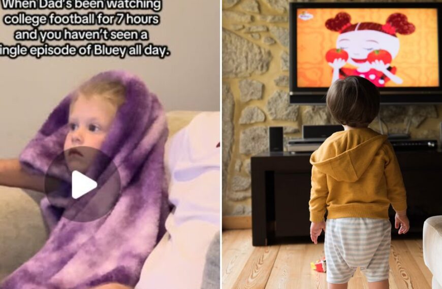 Toddler wrapped in a blanket on the couch