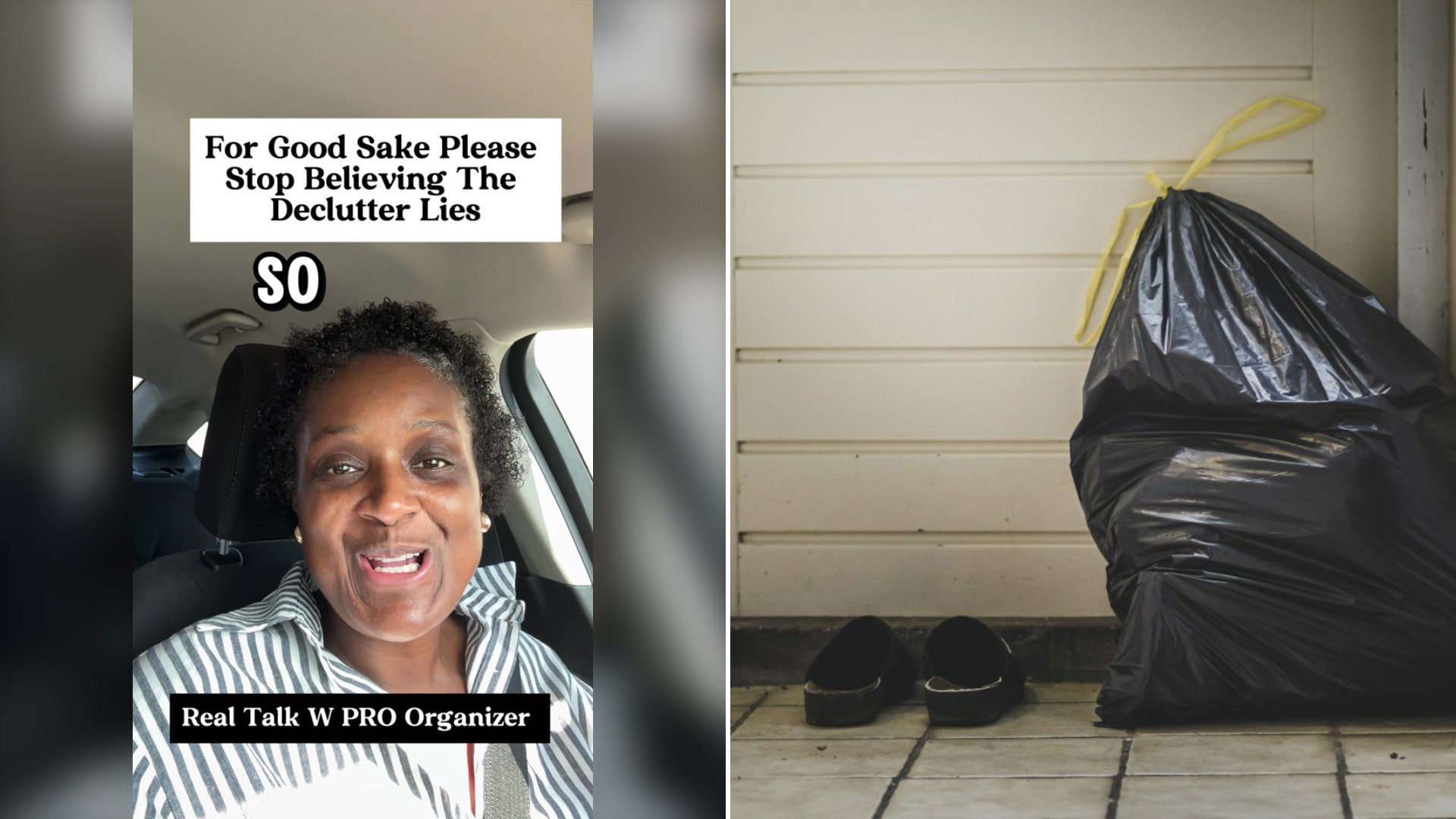 Organizer With 13 Years in the Business Says the Only Thing You Need to Declutter Is Trash Bags and Influencers Pushing Products Are Getting Paid