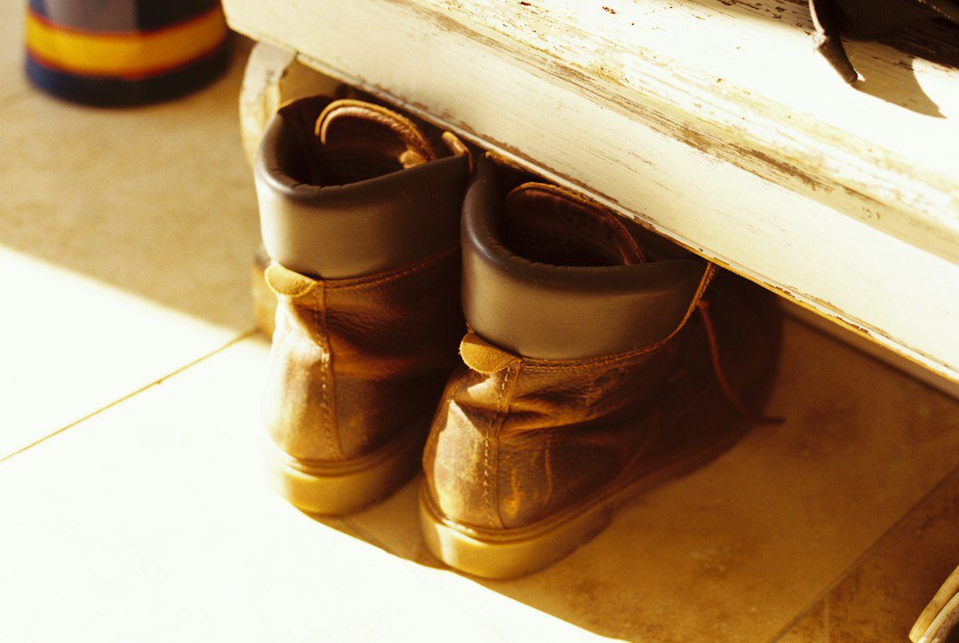 Shoes cluttering an entryway